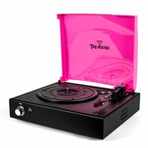 Vitrola Treasure Black Pink Echo Vintage