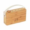 Caixa de Som Speaker Rádio Bamboo Echo Vintage