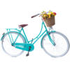Bicicleta Vintage Retrô Vênus Green + Acessórios + Cesta