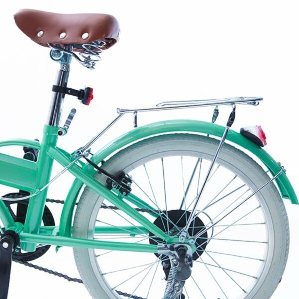Bicicleta Dobrável Fênix Green com Acessórios e Bolsa Echo Vintage