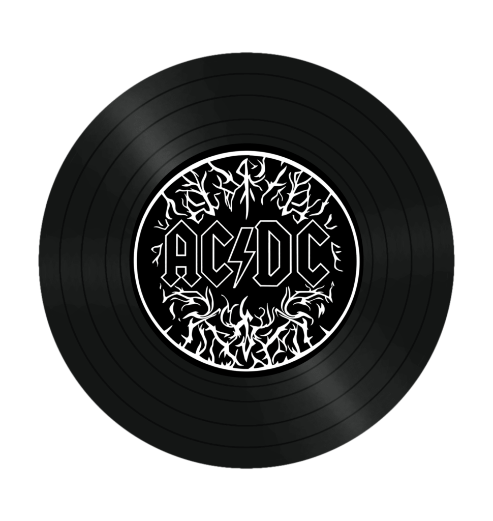 Disco de Vinil para decoração ACDC - Echo Vintage
