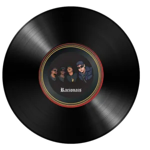 Discos de Vinil Decorativos Retrô para Parede - Racionais