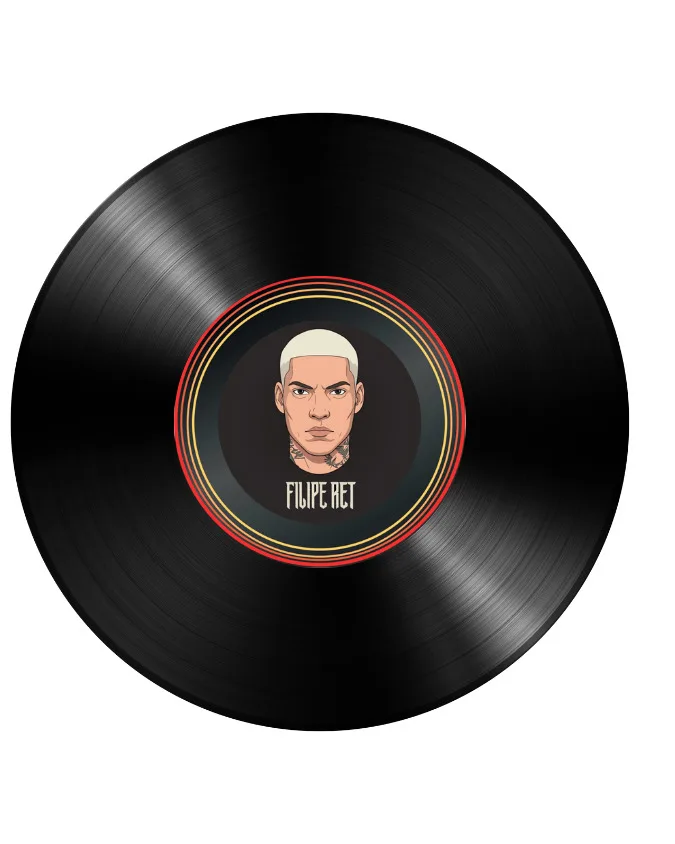 Discos de Vinil Decorativos Retrô para Parede – Filipe Ret