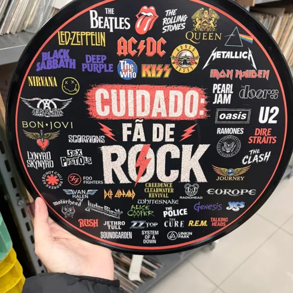 Disco Decorativo em Vinil Original – Rock Internacional
